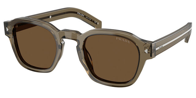 Prada PR A16SF Asian Fit 18T70F Square Transparent Terra  display picture 1