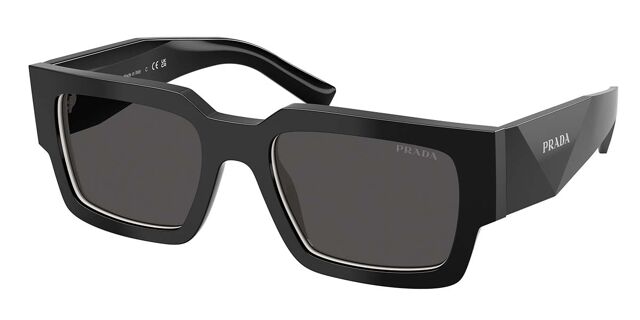Prada PR B17S 16K08Z Square Black/Talcum White Sunglasses  display picture 2