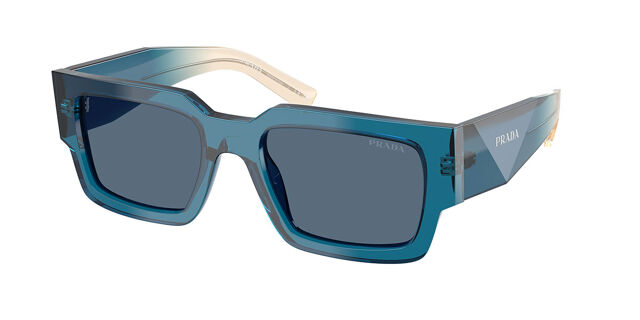 Prada PR B17S 24F80S Square Transparent Blue Sunglasses  display picture 2