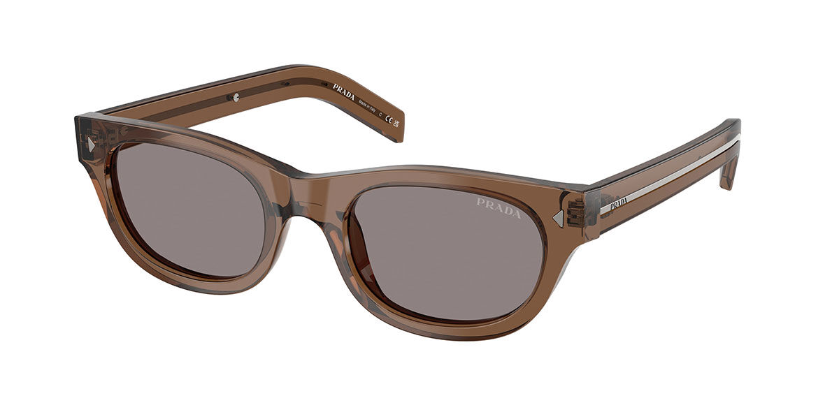Prada Herren Transparent Clay Brown Pr C09s 28I03d 51Mm Braune Sonnenbrillen