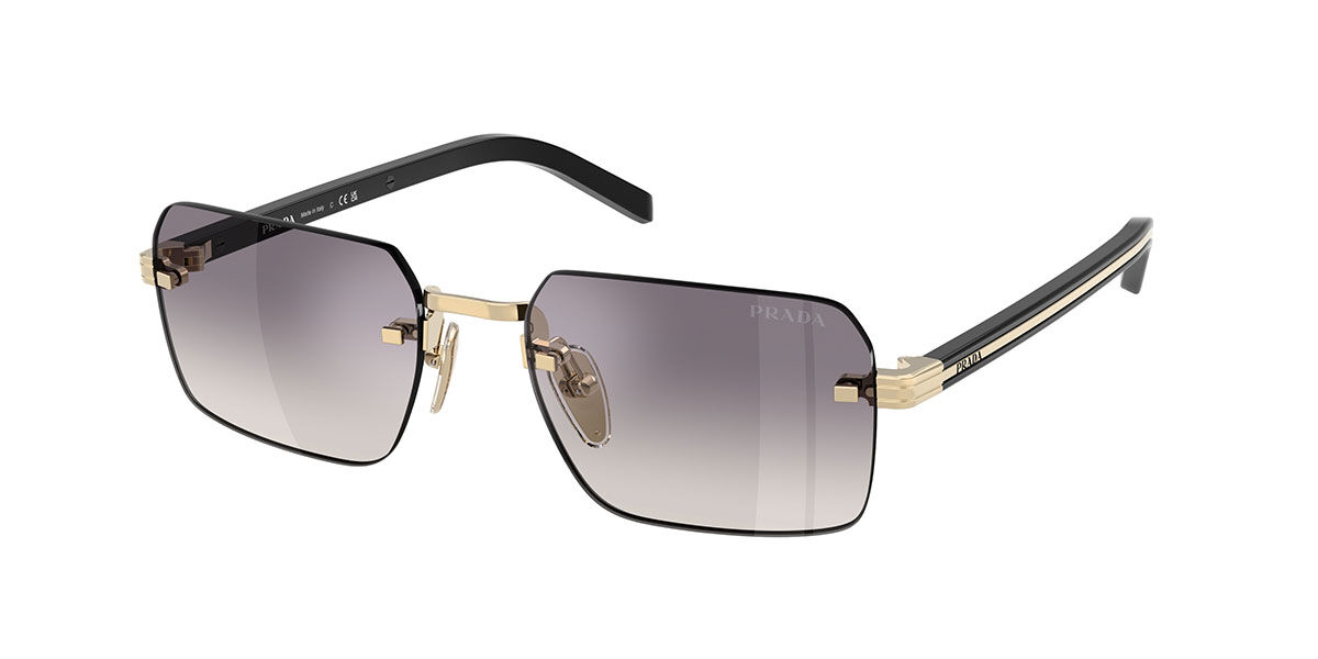 Prada Herren Pale Gold Pr D55s Zvn60w 55Mm Goldene Sonnenbrillen