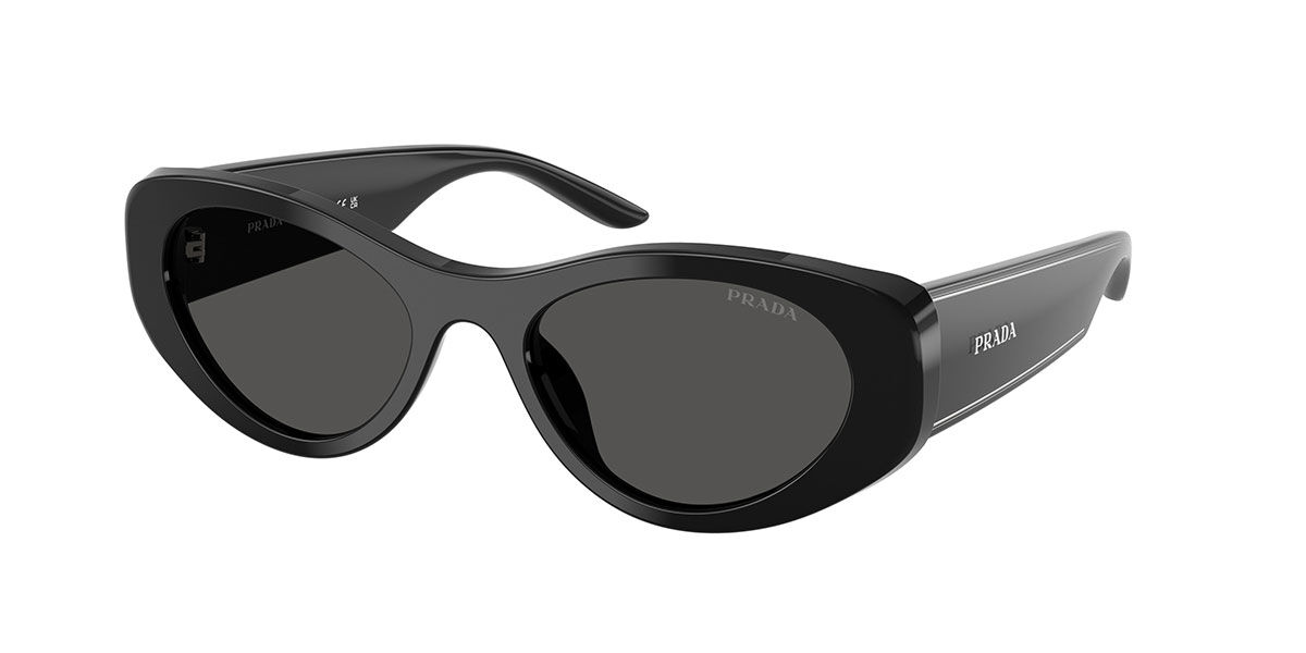 Prada PR D23SU 16K08Z Women’s Sunglasses Black Size 53
