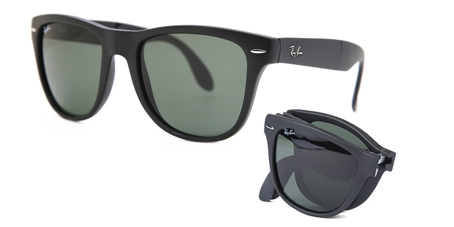 Rudyard Kipling Onderzoek Dinkarville Ray-Ban RB4105 Wayfarer Folding 601S Sunglasses in Matte Black |  SmartBuyGlasses USA