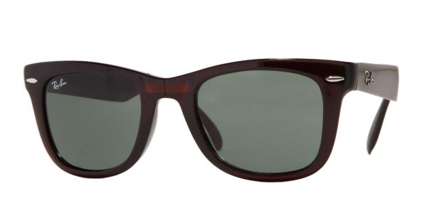 Ray-Ban RB4105 Wayfarer Folding 711 Sunglasses Red | VisionDirect Australia