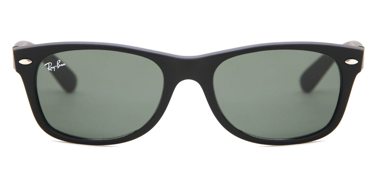 Ray-Ban RB2132 New Wayfarer 622 Sunglasses in Black Rubber |  SmartBuyGlasses USA