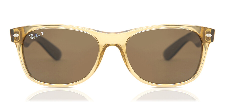 Ray Ban Rb2132 New Wayfarer Polarized 945 57 Sunglasses Brown Smartbuyglasses India
