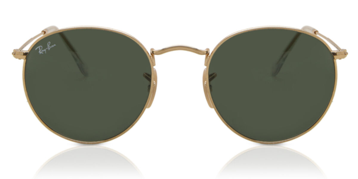 Enig med omvendt visuel Ray-Ban RB3447 Round Metal 001 Sunglasses in Arista Gold | SmartBuyGlasses  USA