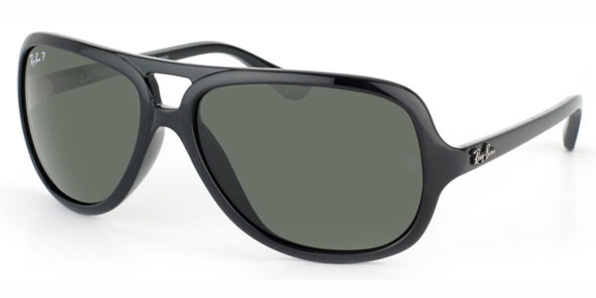 Ray-Ban RB4162 Highstreet Polarized 601/58 F Sunglasses Black |  VisionDirect Australia