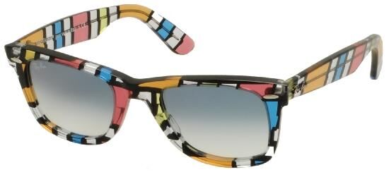 multi coloured ray bans