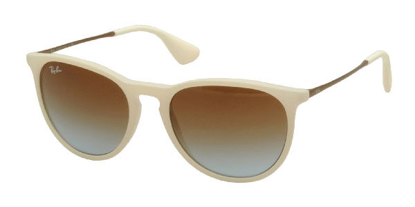 Lunettes de Soleil Ray Ban RB4171 Erika 869 5D Blanc EasyLunettes