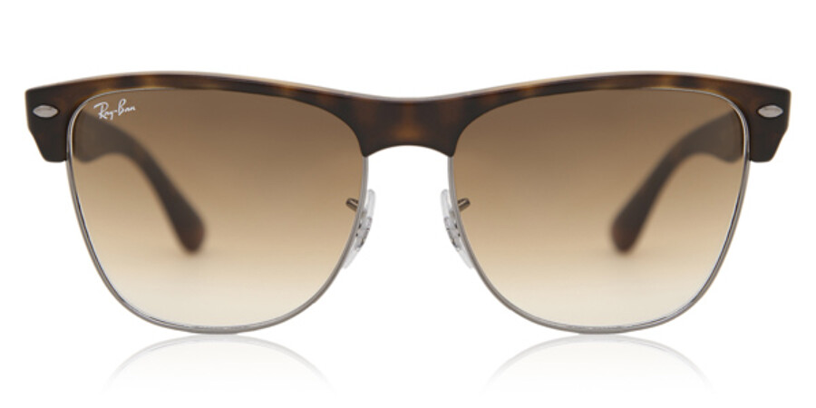 Ray-Ban RB4175 Clubmaster Oversized 878/51 Sunglasses Demi Shiny  Havana/Gunmetal | VisionDirect Australia