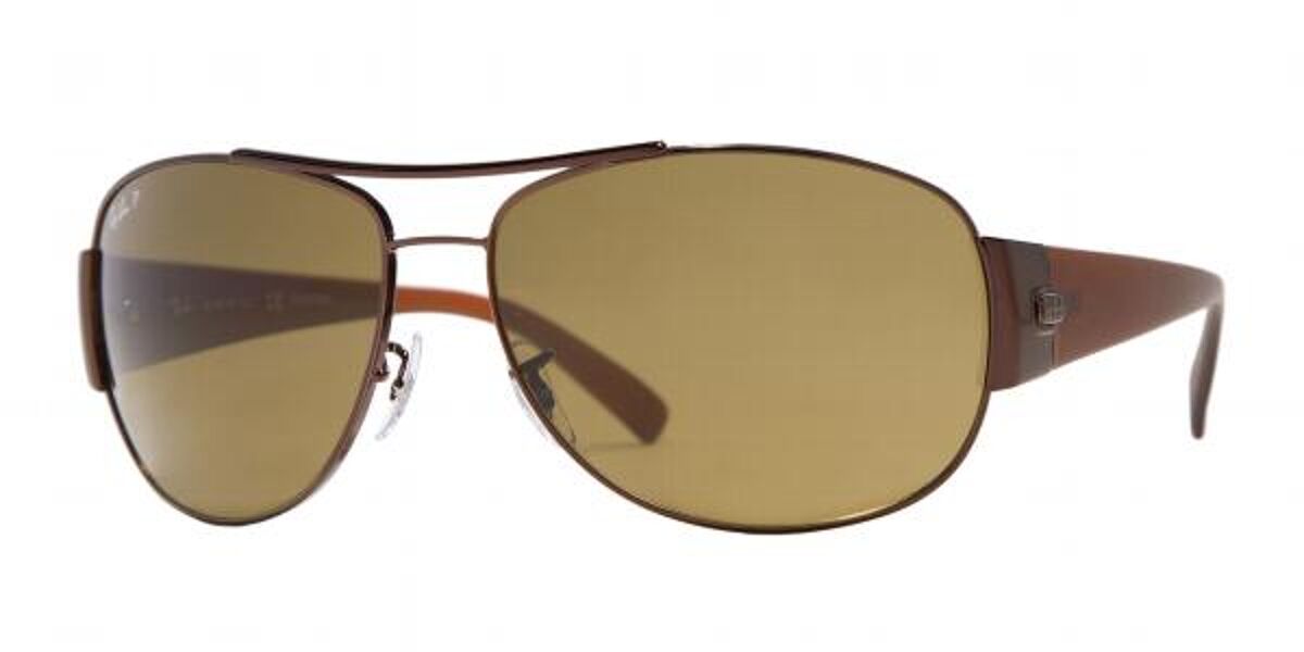 Ray-Ban RB3358 Polarized 014/57 Sunglasses in Brown | SmartBuyGlasses USA