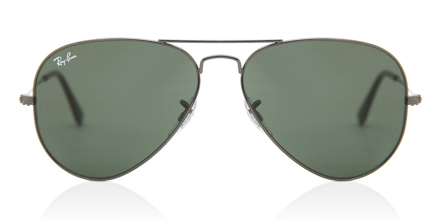 Ray-Ban Aviator Large W0879 Sunglasses in Gunmetal | SmartBuyGlasses USA