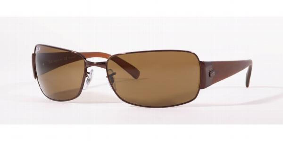 Ray-Ban RB3332 Polarized 014/57 Sunglasses Brown | VisionDirect Australia