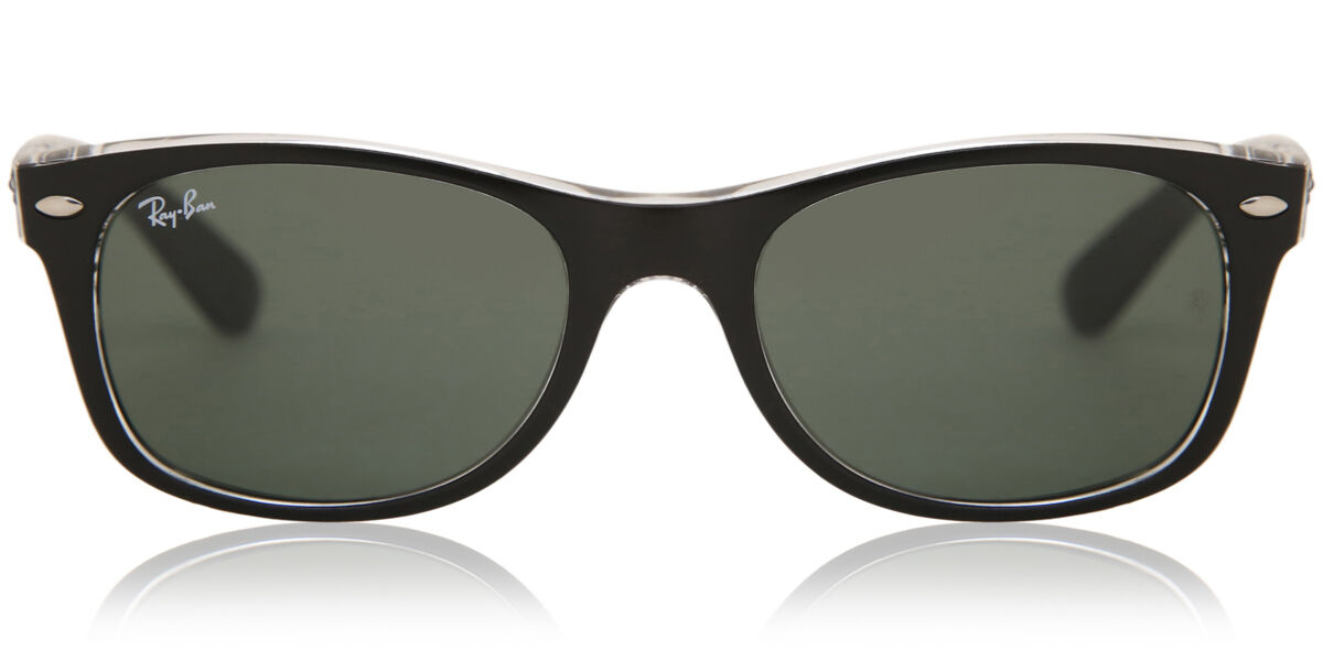 Ray-Ban RB2132 New Wayfarer Bicolor Sunglasses with Black Frame