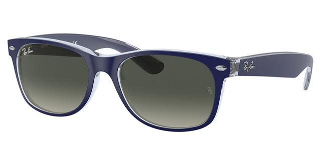 RB2132 New Wayfarer Color Mix sunglasses Top Matte Dark Blue