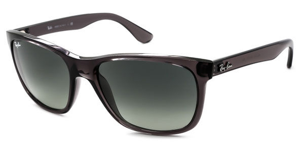 ray ban rb4181 black transparent sunglasses