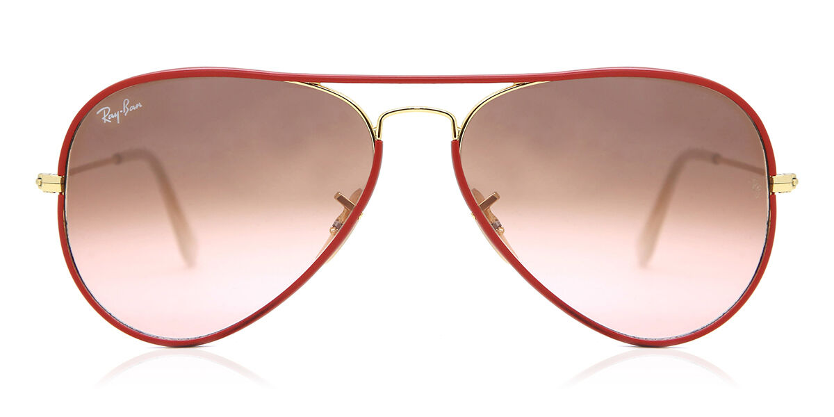 Ray-Ban RB3025JM Aviator Full Color 001/X3 Sunglasses in Arista Gold/Red |  SmartBuyGlasses USA
