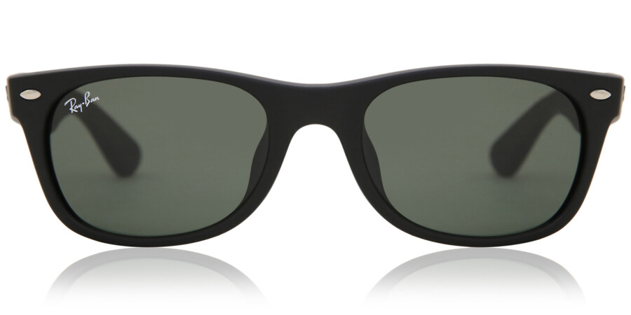 Ray-Ban RB2132F New Wayfarer Matte Asian Fit 622 Sunglasses in Black |  SmartBuyGlasses USA