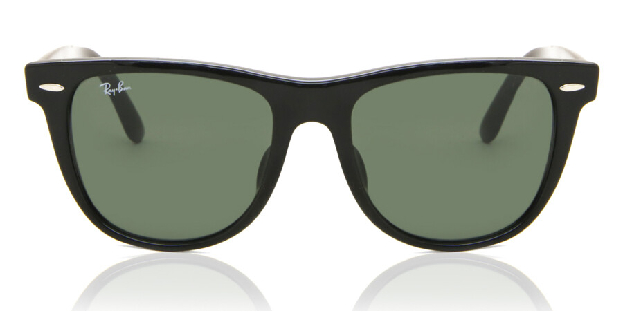 Ray-Ban RB2140F Original Wayfarer Asian Fit 901 Sunglasses Semi Glossy  Black | VisionDirect Australia