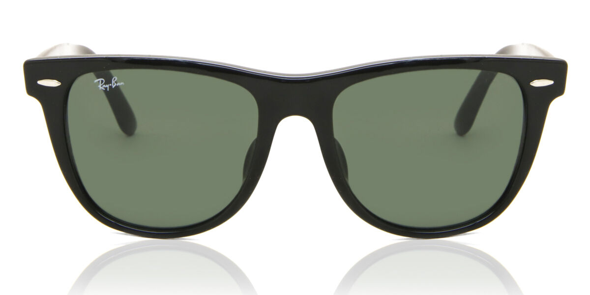 Ray-Ban RB2140F Original Wayfarer Asian Fit 901 Sunglasses Semi Glossy  Black | SmartBuyGlasses UK