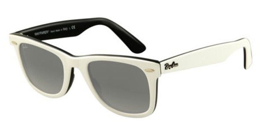 Ray-Ban RB2140 Original Wayfarer 956/32 Sunglasses White | SmartBuyGlasses  UK