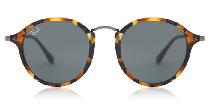 Ray-Ban RB2447 Round Fleck 1160 Round Spotted Brown Havana  display picture 3