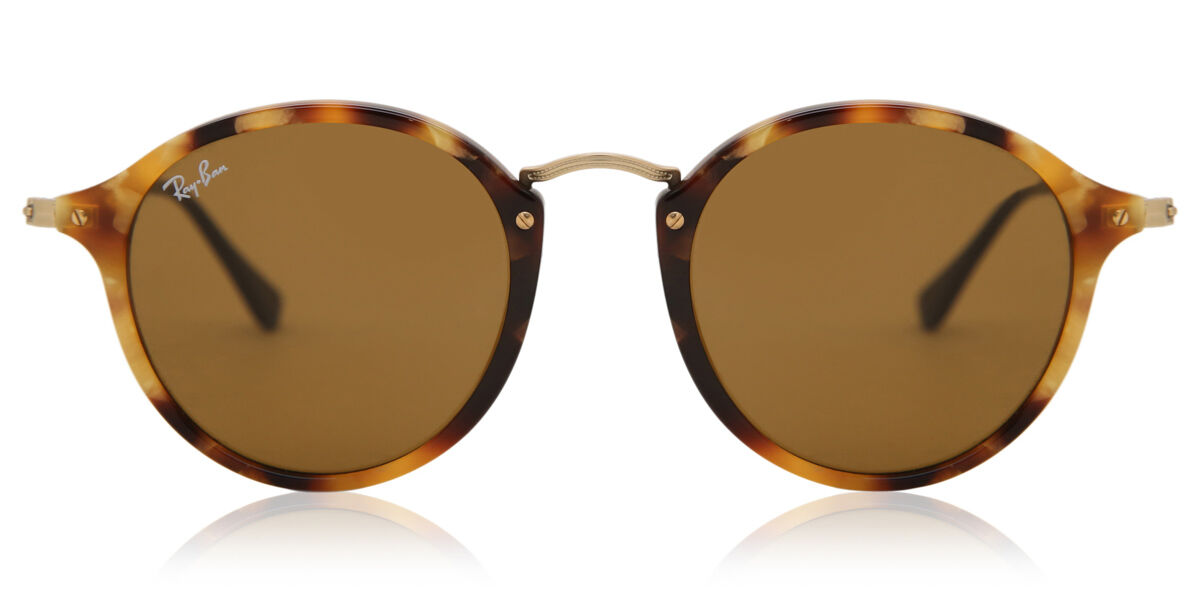 Zdjęcia - Okulary przeciwsłoneczne Ray-Ban RB2447 Round Fleck 1160 49 Tortoiseshell Męskie Okulary Pr 