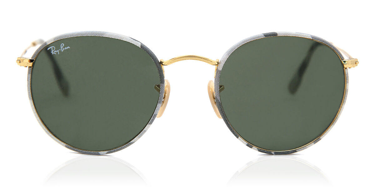Ray-Ban RB3447JM Round Camouflage 171 wit Zonnebril Kopen | NL