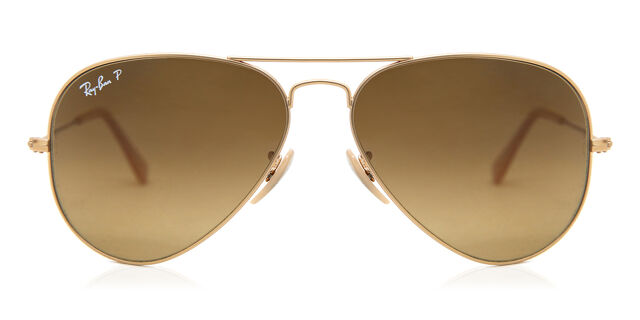 RB3025 Aviator Large Metal Polarized sunglasses Matte Gold