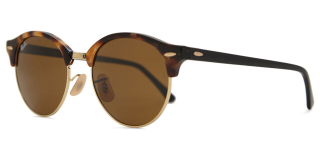 Ray-Ban RB4246 Clubround 1160 Browline Spotted Brown Havana  display picture 2