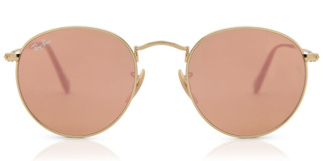 Ray-Ban RB3447N Round Metal 001/Z2 Round Shiny Gold  display picture 2