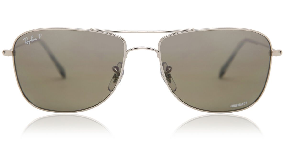 Ray-Ban RB3543 Chromance Polarized 003/5J Sunglasses Shiny Silver |  SmartBuyGlasses Canada