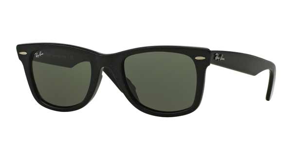 Ray-Ban RB2140F Original Wayfarer Asian Fit 1184 Sunglasses Black |  VisionDirect Australia