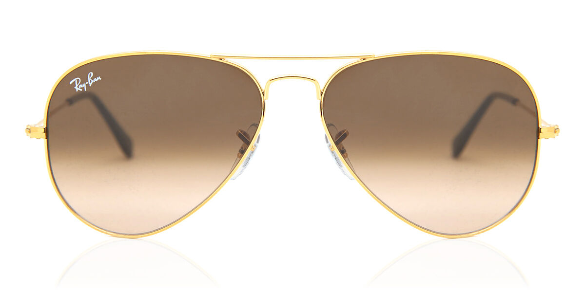 Ray-Ban RB3025 Aviator Large Metal 001 Sunglasses Gold | VisionDirect ...
