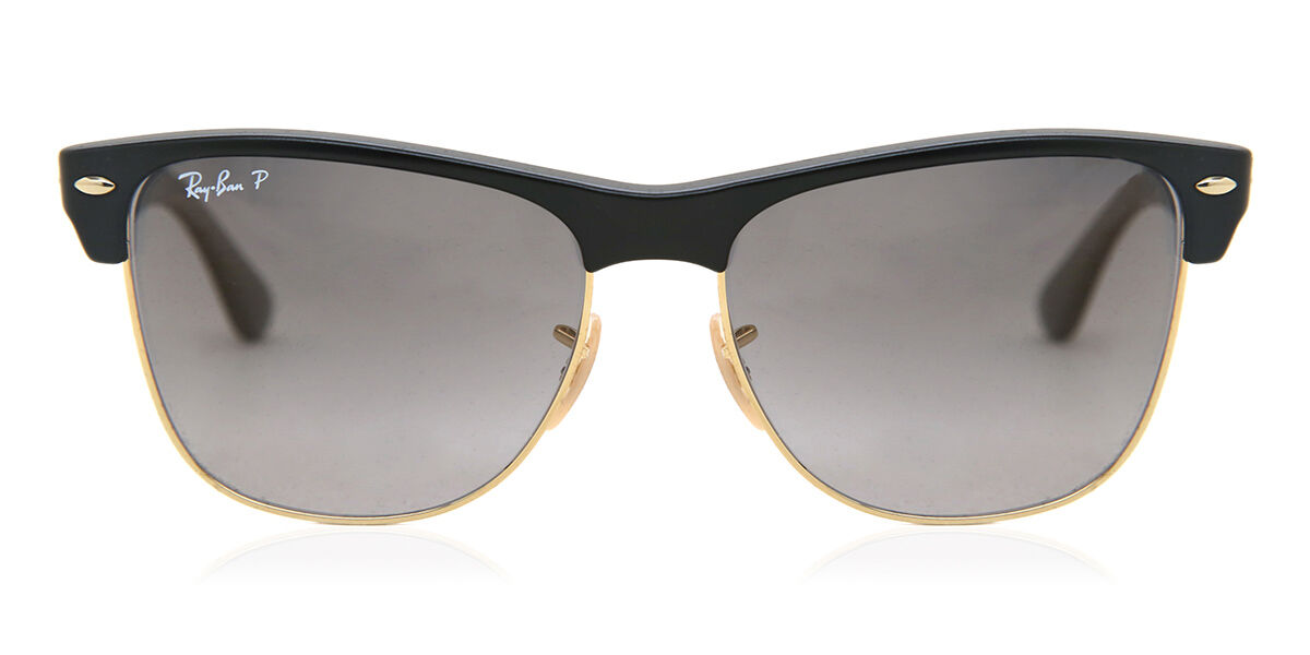 Ray-Ban Clubmaster round sunglasses in black | ASOS