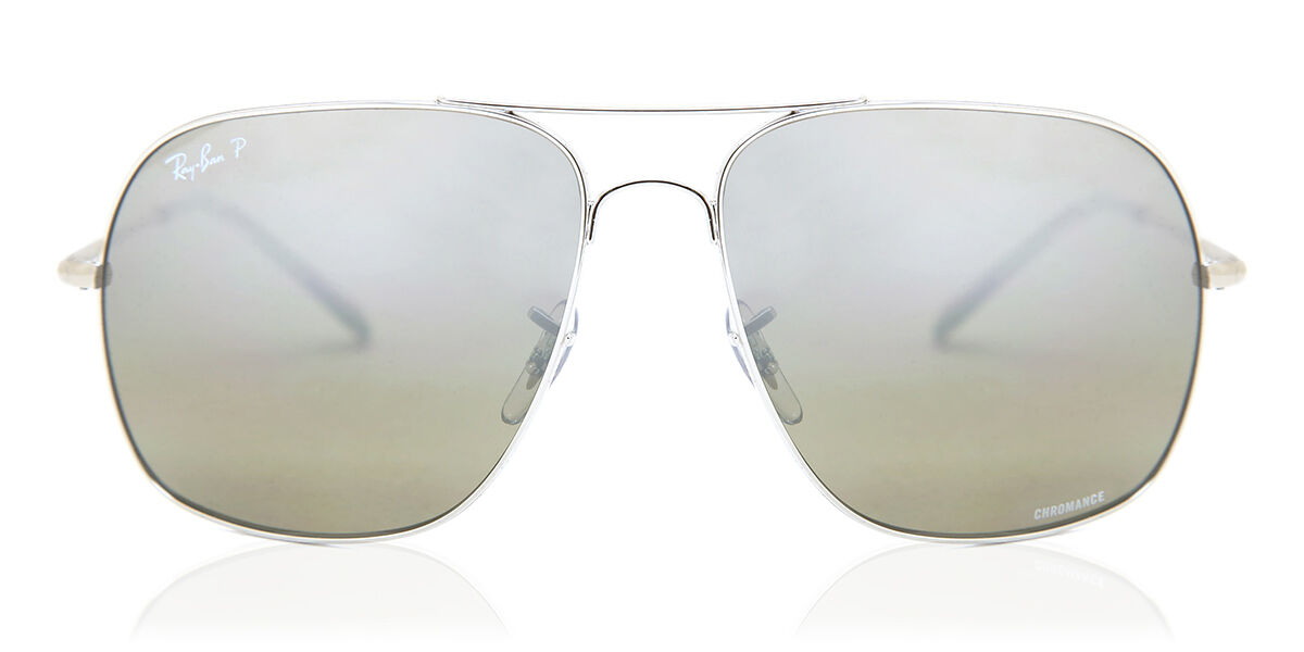 chatten synoniemenlijst reactie Ray-Ban RB3587CH Polarized 003/5J Sunglasses in Shiny Silver |  SmartBuyGlasses USA