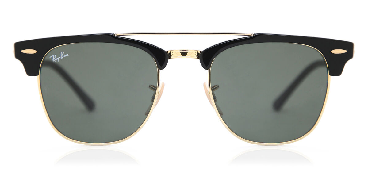 Ray-Ban RB3816 Clubmaster Doublebridge 901 Sunglasses in Black ...