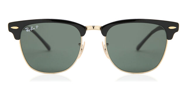 Ray-Ban RB3716 Polarized 187/58 Square Gold/Black Sunglasses  display picture 1