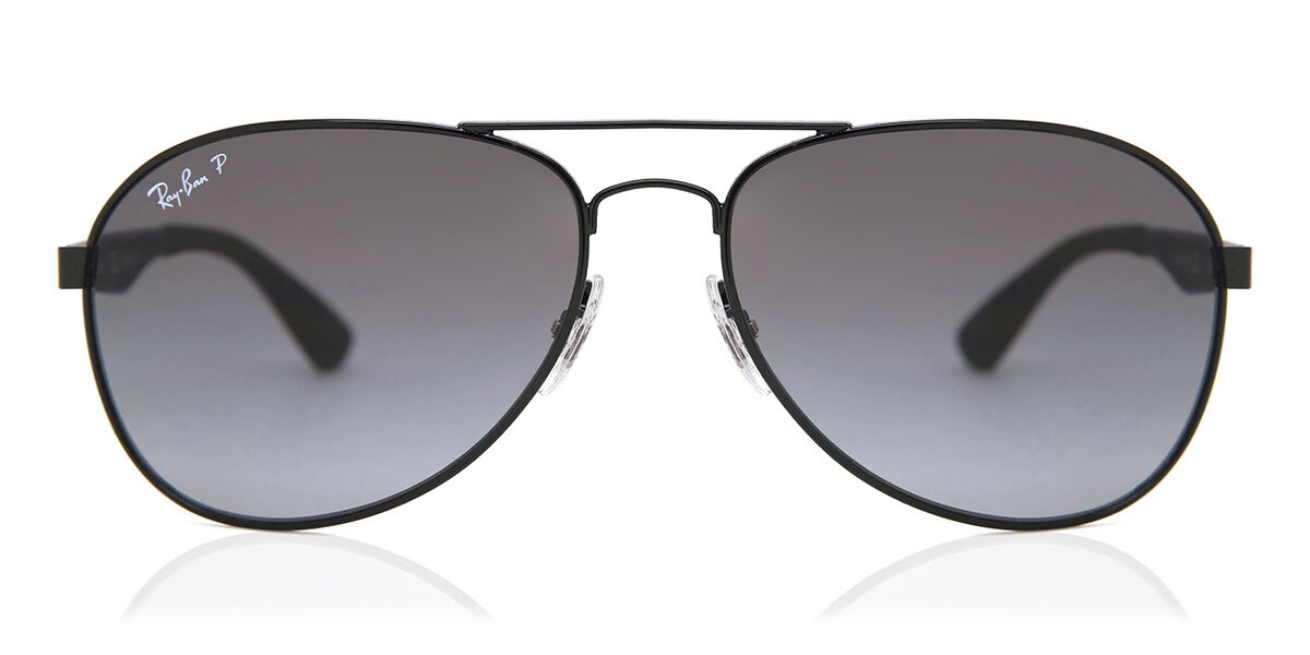 Photos - Sunglasses Ray-Ban RB3549 Polarized 002/T3 Men's  Black Size 61 