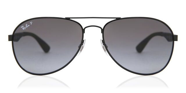 Ray-Ban RB3549 Polarized 002/T3 Aviator Black Sunglasses  display picture 1