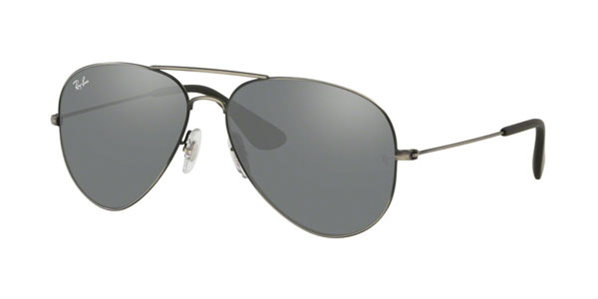 Ray-Ban RB3558 91396G Sunglasses Matte Black Antique | VisionDirect ...