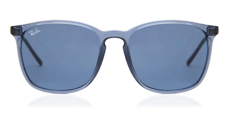 Ray-Ban RB4387 639980 Sunglasses Transparent Blue | VisionDirect Australia