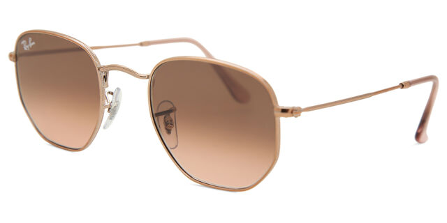 RB3548N Hexagonal Metal Flat Lenses sunglasses Vision Direct AU