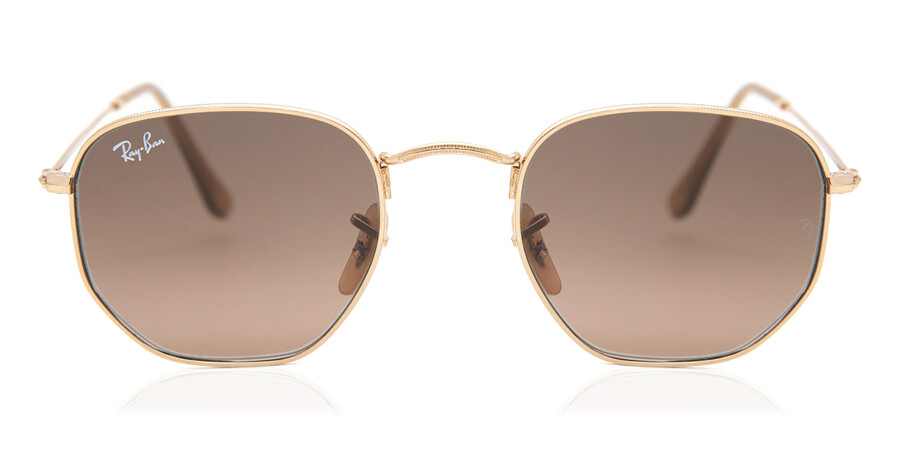 Ray-Ban RB3548N Hexagonal Metal Flat Lenses 912443 Sunglasses Gold |  VisionDirect Australia