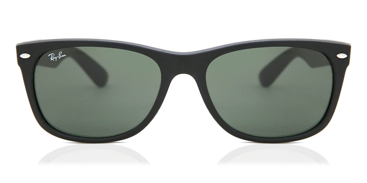 Ray-Ban RB2132 New Wayfarer 646231 Sunglasses Rubber Black |  SmartBuyGlasses UK
