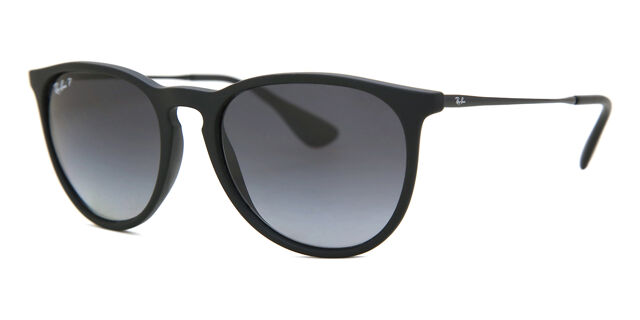 Ray-Ban RB4171 Erika Polarized 622/T3 Oval Black Rubber  display picture 3