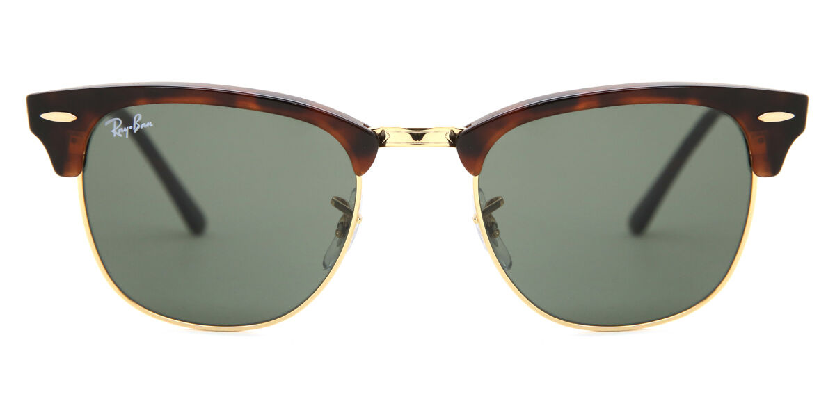 Ray-Ban RB3016 Clubmaster W0366 Sunglasses in Mock Tortoise/Arista 