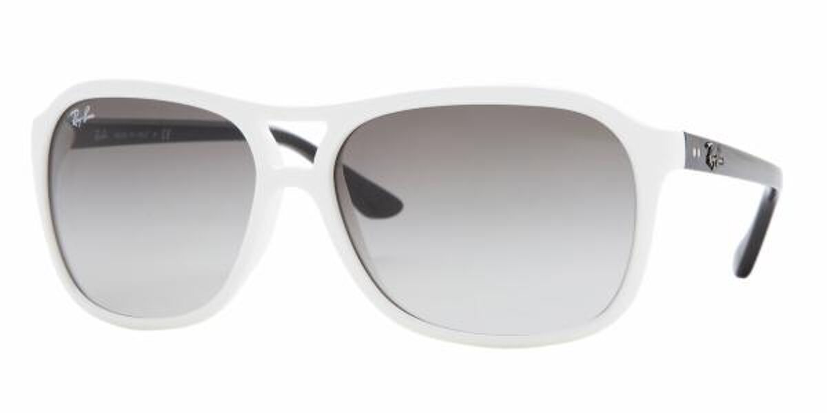 Haarvaten ze Automatisering Ray-Ban RB4128 Cats 4000 722/32 Sunglasses in White | SmartBuyGlasses USA