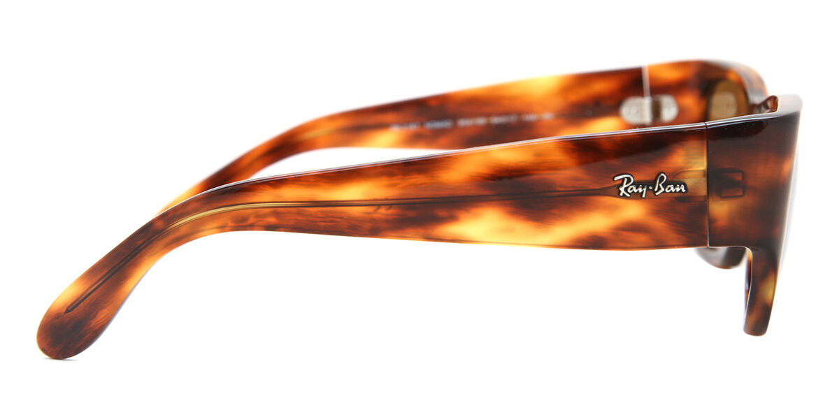 RB2187 Nomad Sunglasses Striped Havana | SmartBuyGlasses USA